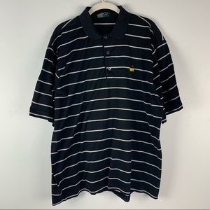 Clubhouse Collection MASTERS Striped Polo Shirt Large✨